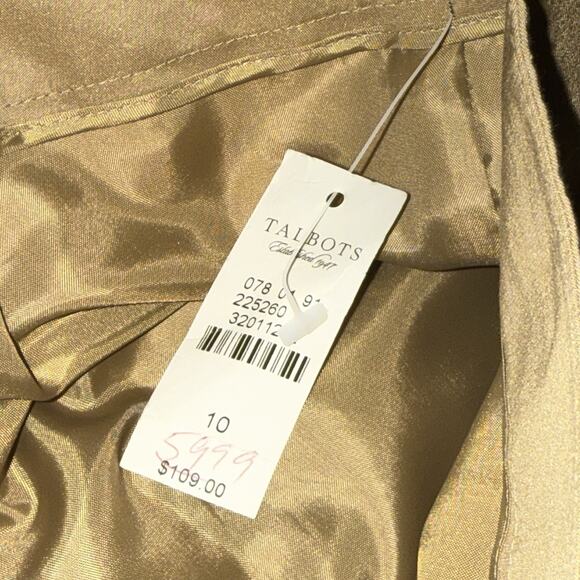 Talbots Women’s Signature Pants Straight Leg Cotton Silk Blend Size 10 NWT - Picture 6 of 6